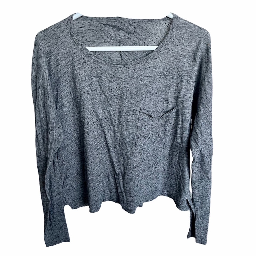 Madewell 100% Cotton Loose Fitting Crop Top